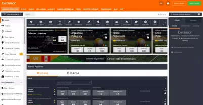 Betsson Apuestas Pantalla Mejor Casa de Apuestas