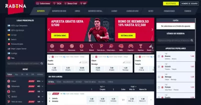 Rabona Apuestas Pantalla Mejor Casa de Apuestas