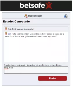 betsafe chat en vivo