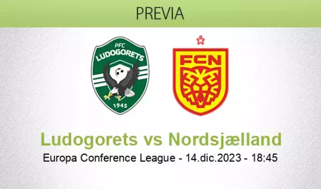 Prognóstico Ludogorets FC Nordsjaelland - Liga Conferência Europa