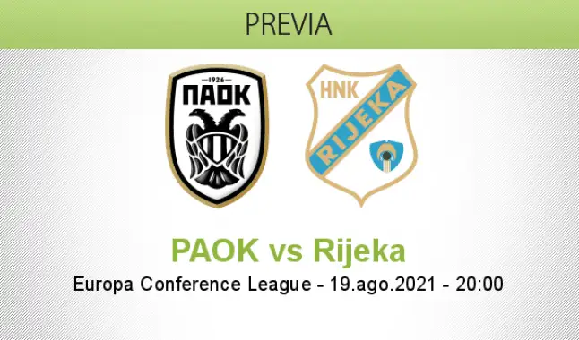 Palpite, Prognóstico e Odds para Rijeka x PAOK