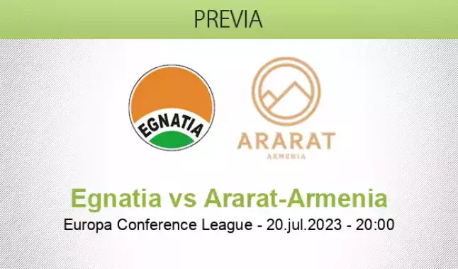 FC Ararat-Armenia Egnatia Rrogozhine ao vivo - resultado FC Ararat